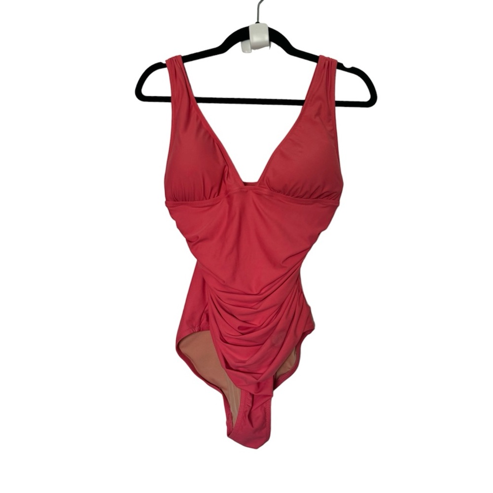 J. Crew Swimsuit Ruched Slimming High Cut One Piece